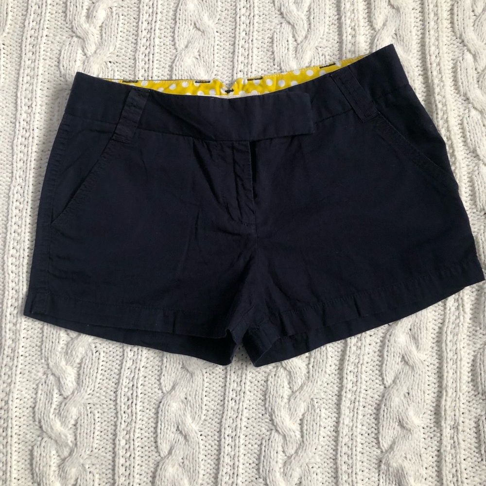 J Crew 4 navy khaki shorts NWOT